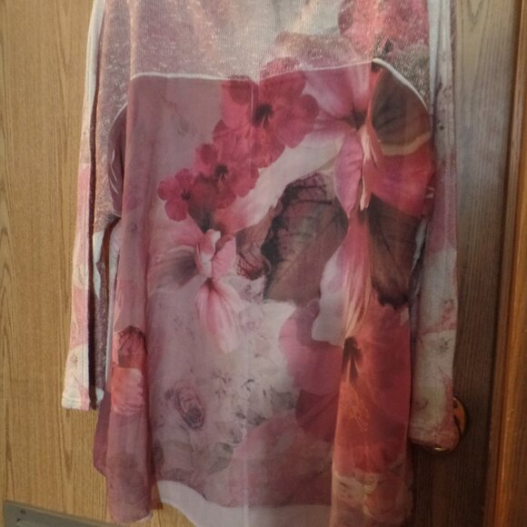 Per Seption Concept Ladies' Rose-Colored Knit Lightweight Top, Size XL - Picture 2 of 3